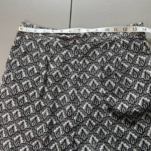 H&M Harem Trouser Pants Floral All Over Pattern Elastic Waist Pocket Black 4 - Picture 13 of 13